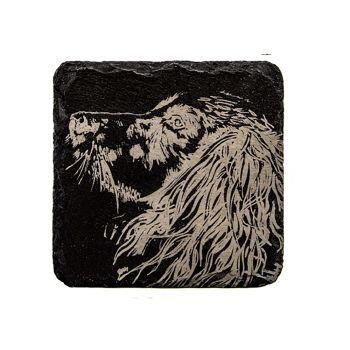 Small image of Single Slate Coaster - Spaniel