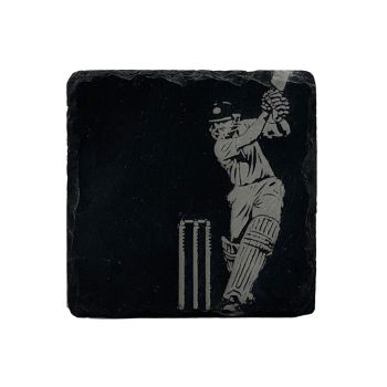Main image of Single Slate Coaster - Cricket