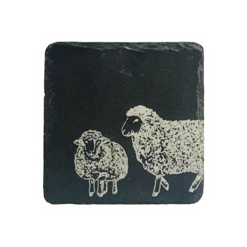 Small image of Single Slate Coaster - Sheep
