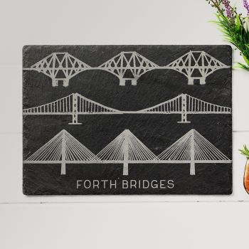 Forth Bridges Slate Cheese Board
